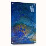 Ocean Inspired Fluid Art Print – Abstract Coastal Wall Decor