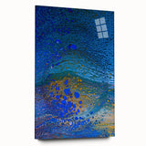 Ocean Inspired Fluid Art Print – Abstract Coastal Wall Decor