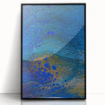 Ocean Inspired Fluid Art Print – Abstract Coastal Wall Decor