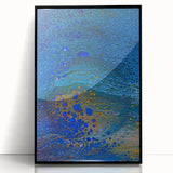 Ocean Inspired Fluid Art Print – Abstract Coastal Wall Decor