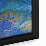 Ocean Inspired Fluid Art Print – Abstract Coastal Wall Decor