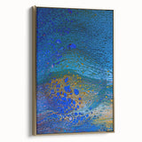 Ocean Inspired Fluid Art Print – Abstract Coastal Wall Decor