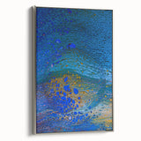 Ocean Inspired Fluid Art Print – Abstract Coastal Wall Decor