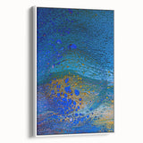 Ocean Inspired Fluid Art Print – Abstract Coastal Wall Decor
