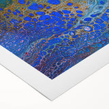 Ocean Inspired Fluid Art Print – Abstract Coastal Wall Decor