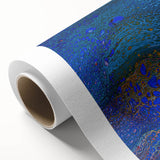 Ocean Inspired Fluid Art Print – Abstract Coastal Wall Decor