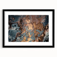 High-End Abstract Canvas Prints – Elegant Blue Gray & Gold Art