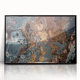High-End Abstract Canvas Prints – Elegant Blue Gray & Gold Art