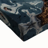 High-End Abstract Canvas Prints – Elegant Blue Gray & Gold Art