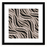 Earthen Harmony Abstracts - Flowing Line Art in Beige and Black