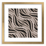 Earthen Harmony Abstracts - Flowing Line Art in Beige and Black