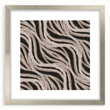Earthen Harmony Abstracts - Flowing Line Art in Beige and Black