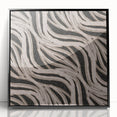 Earthen Harmony Abstracts - Flowing Line Art in Beige and Black