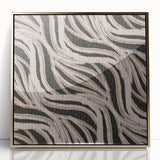 Earthen Harmony Abstracts - Flowing Line Art in Beige and Black