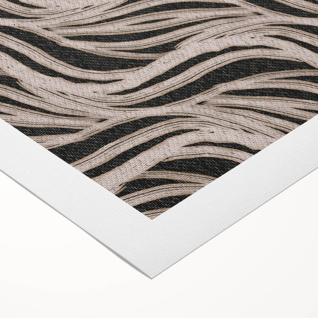 Earthen Harmony Abstracts - Flowing Line Art in Beige and Black