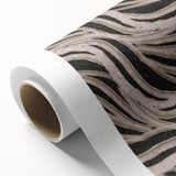 Earthen Harmony Abstracts - Flowing Line Art in Beige and Black