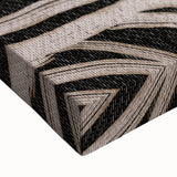 Earthen Harmony Abstracts - Flowing Line Art in Beige and Black