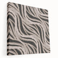 Earthen Harmony Abstracts - Flowing Line Art in Beige and Black