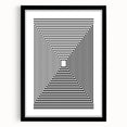 Modern Abstract Wall Art – Optical Illusion Black & White Print