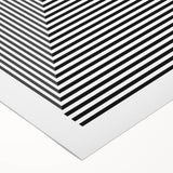 Modern Abstract Wall Art – Optical Illusion Black & White Print