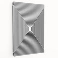 Modern Abstract Wall Art – Optical Illusion Black & White Print
