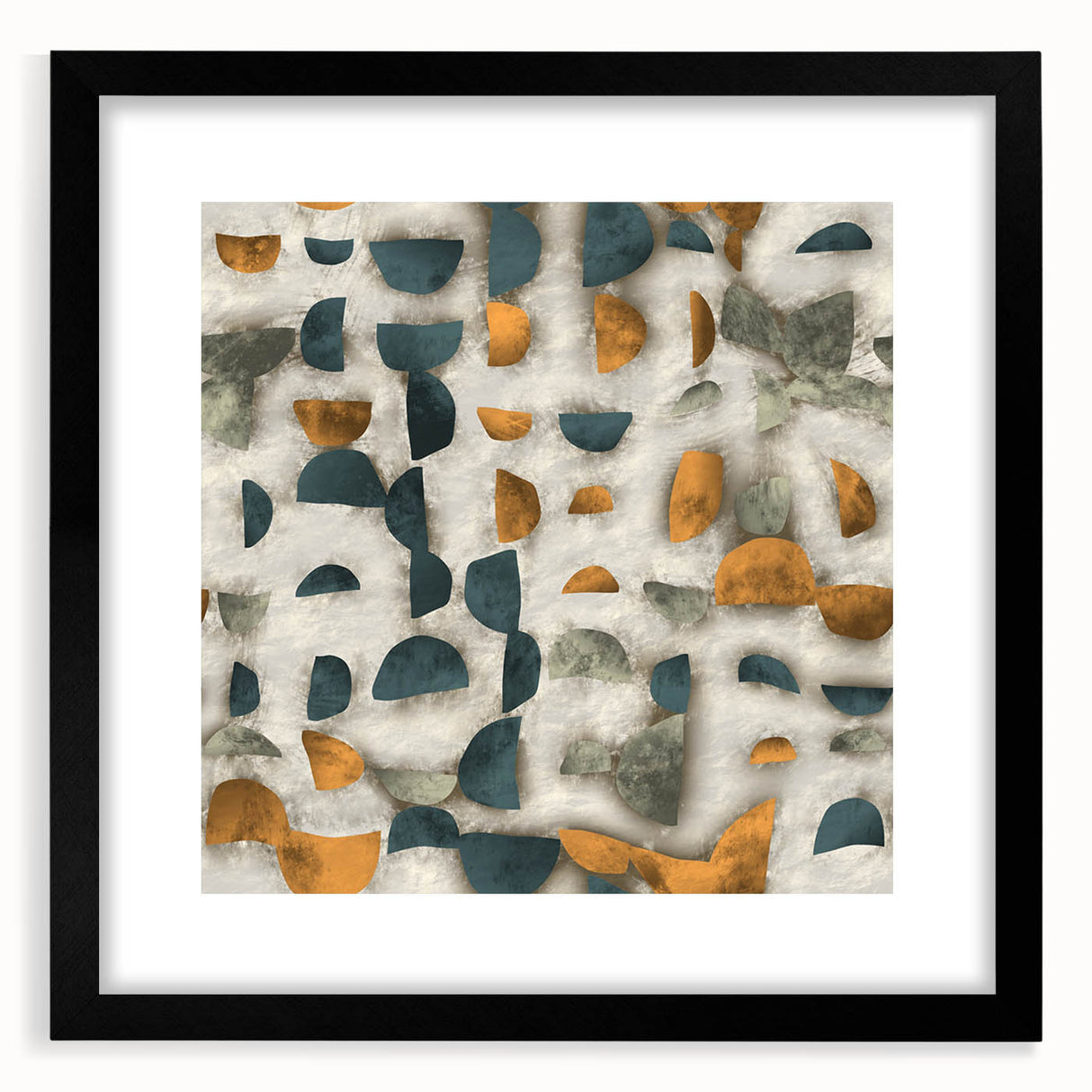 Geometric Abstract Canvas Art - Timeless Textures in Bold Hues