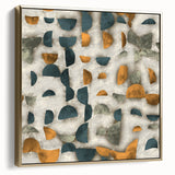 Geometric Abstract Canvas Art - Timeless Textures in Bold Hues