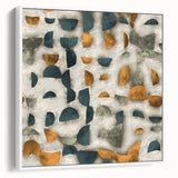 Geometric Abstract Canvas Art - Timeless Textures in Bold Hues
