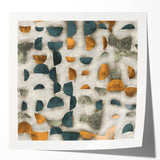 Geometric Abstract Canvas Art - Timeless Textures in Bold Hues