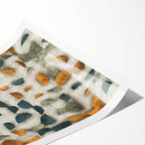 Geometric Abstract Canvas Art - Timeless Textures in Bold Hues