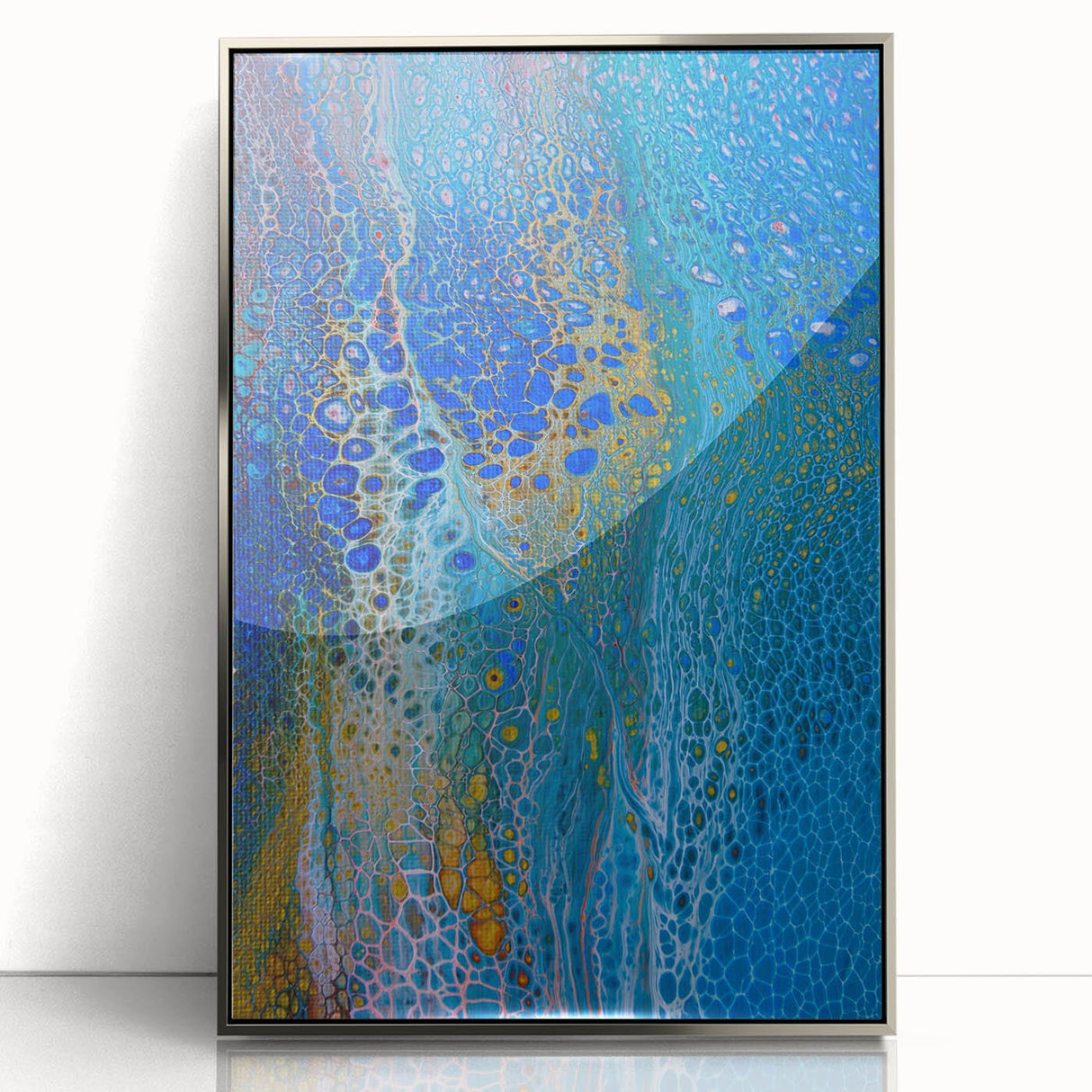 Coastal Flow Fluid Art – Contemporary Abstract Wall Painting