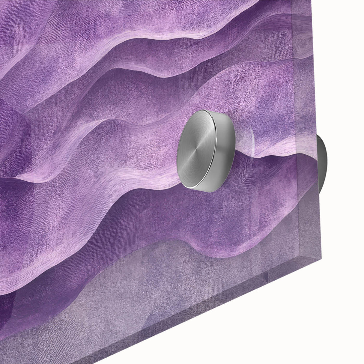 Contemporary Abstract Art Pieces – Lavender & Plum Wave Texture