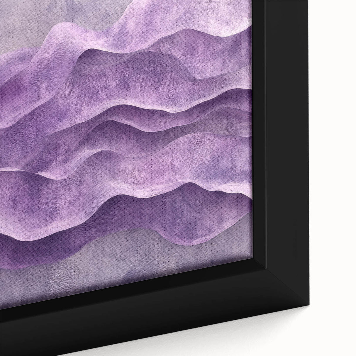 Contemporary Abstract Art Pieces – Lavender & Plum Wave Texture