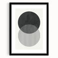 Modern Abstract Wall Art – Minimalist Geometric Black & White Print