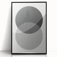 Modern Abstract Wall Art – Minimalist Geometric Black & White Print