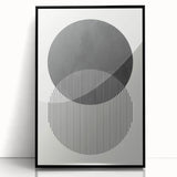Modern Abstract Wall Art – Minimalist Geometric Black & White Print
