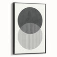 Modern Abstract Wall Art – Minimalist Geometric Black & White Print