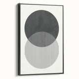 Modern Abstract Wall Art – Minimalist Geometric Black & White Print