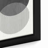 Modern Abstract Wall Art – Minimalist Geometric Black & White Print