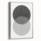 Modern Abstract Wall Art – Minimalist Geometric Black & White Print