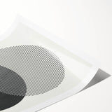 Modern Abstract Wall Art – Minimalist Geometric Black & White Print