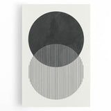 Modern Abstract Wall Art – Minimalist Geometric Black & White Print
