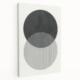 Modern Abstract Wall Art – Minimalist Geometric Black & White Print