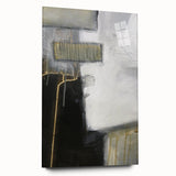 Black and White Moody Modern Wall Art – Abstract Canvas Print