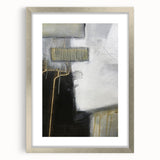 Black and White Moody Modern Wall Art – Abstract Canvas Print