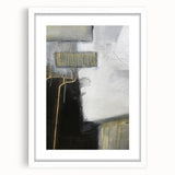 Black and White Moody Modern Wall Art – Abstract Canvas Print