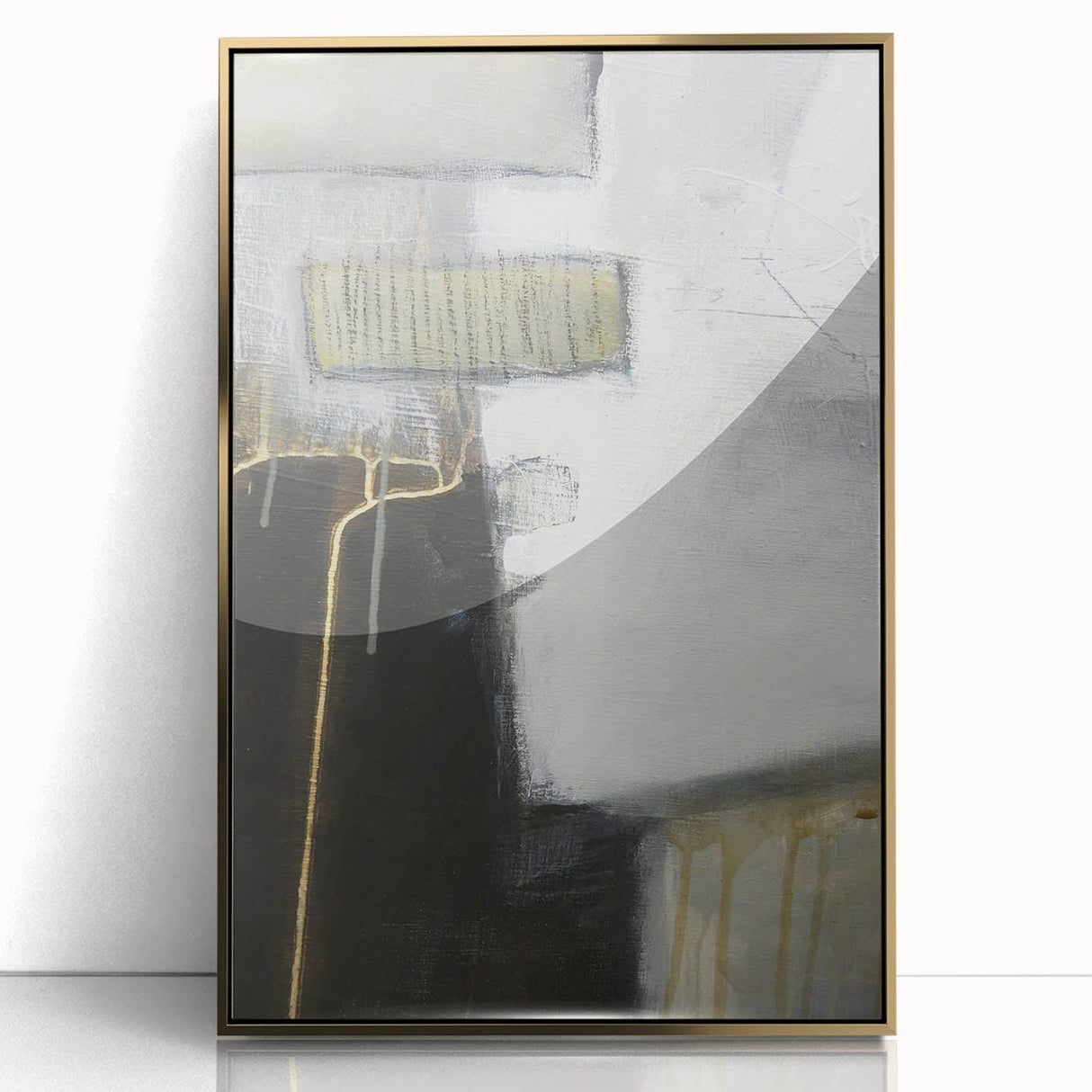Black and White Moody Modern Wall Art – Abstract Canvas Print