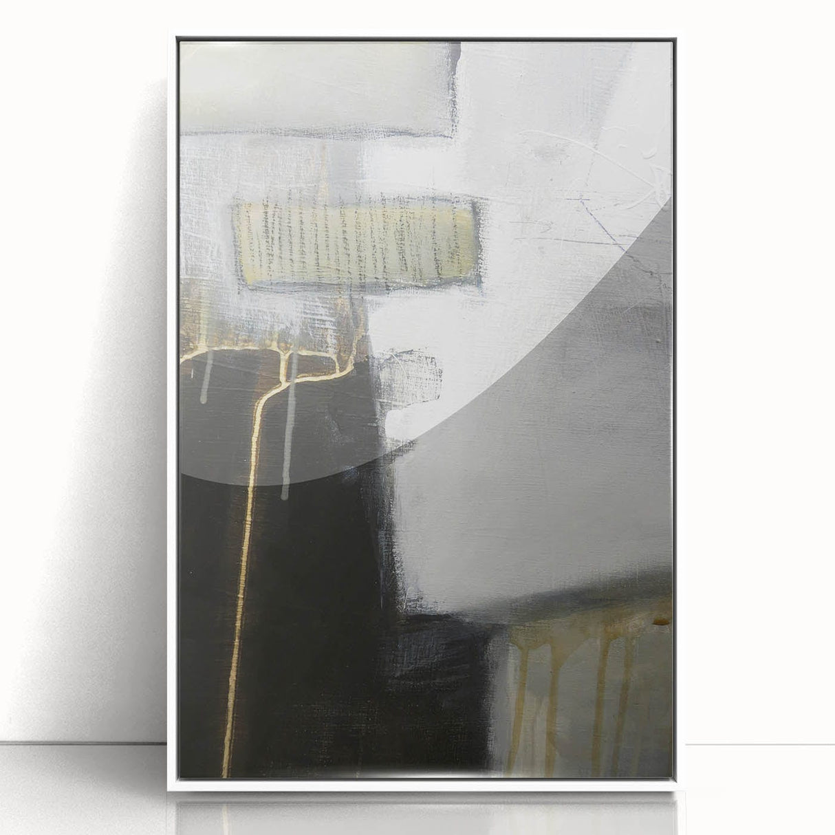 Black and White Moody Modern Wall Art – Abstract Canvas Print