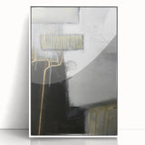 Black and White Moody Modern Wall Art – Abstract Canvas Print