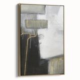 Black and White Moody Modern Wall Art – Abstract Canvas Print